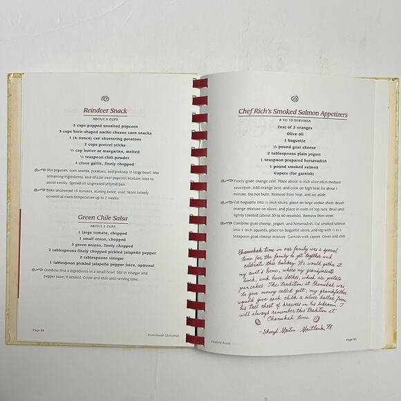 1995 Homemade Christmas Cookbook Recipes Gifts Decorations Marine Toys for Tots - Picture 6 of 9